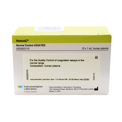 Reactivos HemosIL Control Normal ASSAYED