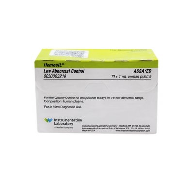 Reactivos HemosIL Low Abnormal Control