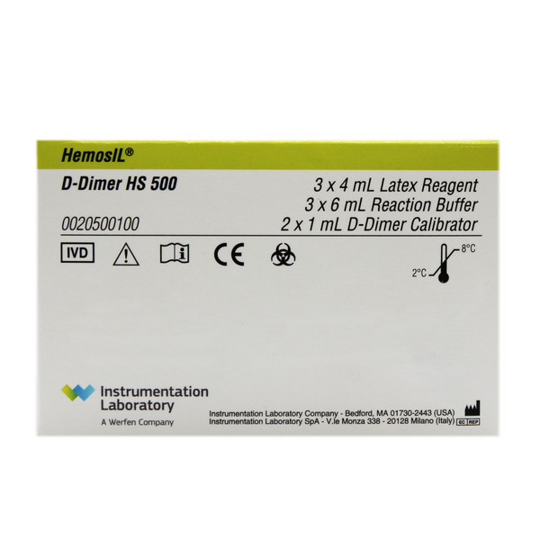 Reactivos HemosIL D-DimerHS 500 - Supply Now