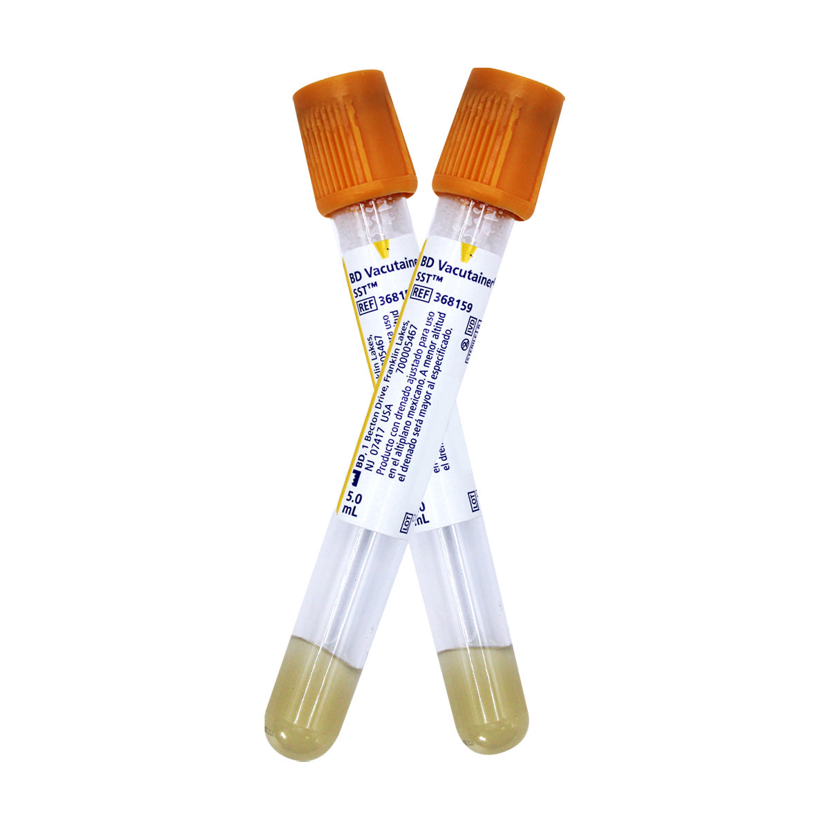 Tubo BD Vacutainer Oro para recolección de sangre con gel separador Pieza