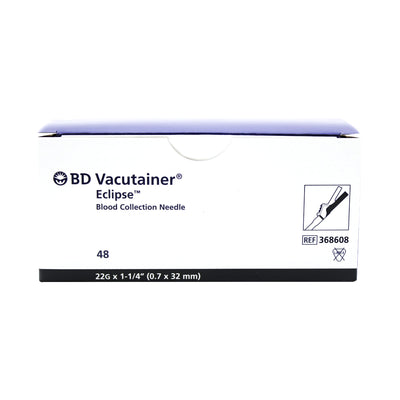 Agujas Bd Eclipse Negra 22G x 32 mm